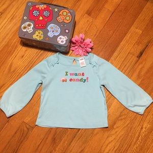 ✔️Gymboree Sky Blue Long Sleeve Crew Neck Shirt
